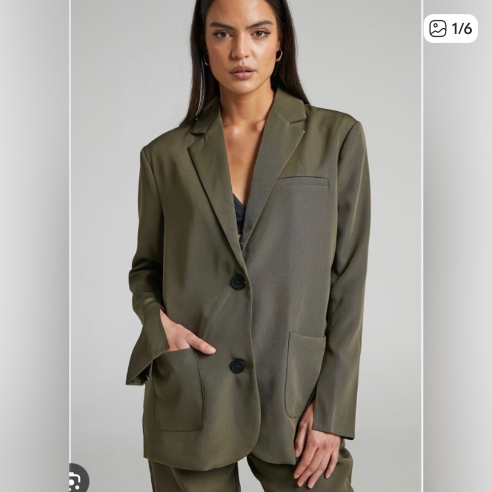 4th And Reckless Olive Green Women's Blazer